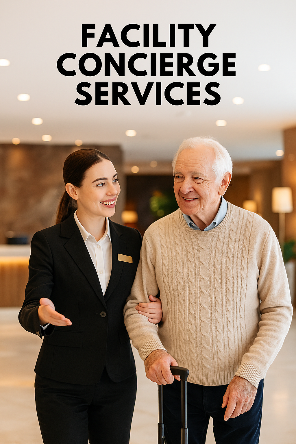 Professional caregiver providing facilities concierge services in Middlesex County